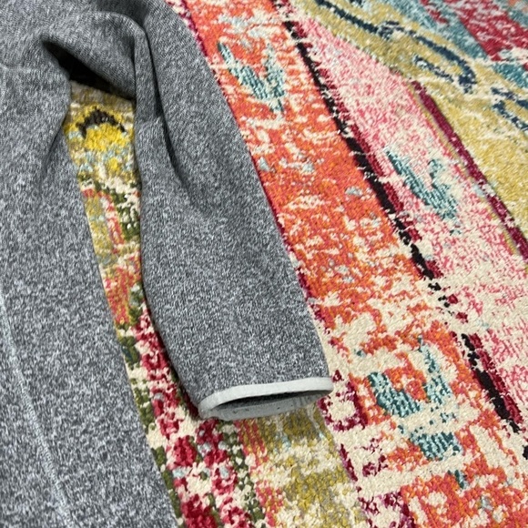 The North Face Gray 1/4 Zip Up Fleece Coat Outwear Coat Jacket Men's XL - Picture 5 of 10